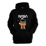 Blusa Moletom Estampada Nasa