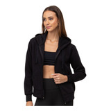Blusa Moletom Feminino Flanelado Capuz Bolso Forrado Canguru