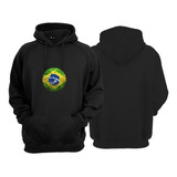 Blusa Moletom Infantil Brasil Seleção Copa Do Mundo Torcedor