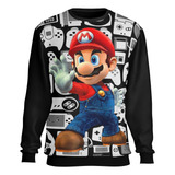 Blusa Moletom Mario Bros