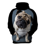 Blusa Moletom Pug Cachorro