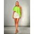 Blusa Mula Manca Babado Cropped Feminina Soltinho Bata Verão