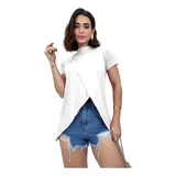 Blusa Mullet Alongada Bata