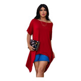 Blusa Mullet Alongada Blusinhas