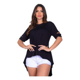 Blusa Mullet Alongada Blusinhas