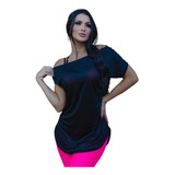 Blusa Mullet Feminina Alongada