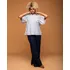 Blusa Nanã Azul Listrado