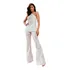 Blusa Off White  Com Bordado Nude Vanessa Lima Tam P