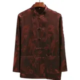 Blusa Oriental Chinesa Marrom