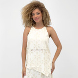 Blusa Pacific Blue Assimetrica
