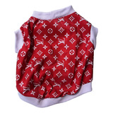 Blusa Para Pet Gucci Tamanho Pp Vermelha 100 Poliéster