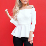Blusa Peplum Ombro A
