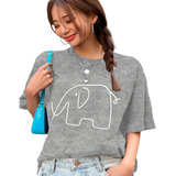 Blusa Picnicdays Elephants Minimalist