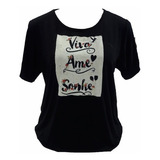 Blusa Plus Size Aplicacao