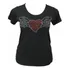 Blusa Plus Size Aplicação Pedras Coração Asa Tam. G9 E G10
