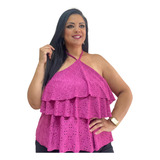 Blusa Plus Size Babado