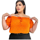 Blusa Plus Size Ciganinha