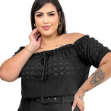 Blusa Plus Size Ciganinha