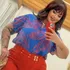 Blusa Plus Size Feminino Casual Estampada Manga Curta