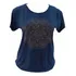 Blusa Plus Size M Ao G5 Com Aplicação Pedras Mandala Dourada