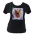 Blusa Plus Size M/c Aplicação Estampa Cachorro Tam. G6 Ao G8