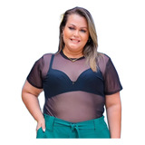 Blusa Plus Size Transparente