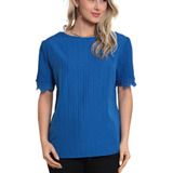 Blusa Poliester Chiffon Com