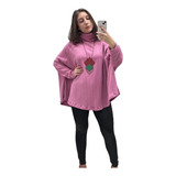 Blusa Poncho Em La