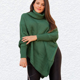 Blusa Poncho Kimono Trico