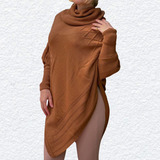 Blusa Poncho Kimono Tricot
