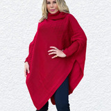 Blusa Poncho Kimono Tricot