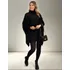 Blusa Poncho Kimono Tricot Tricô Inverno Lindo Femino Promo