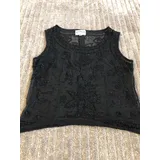 Blusa Preta Bordada Tamanho