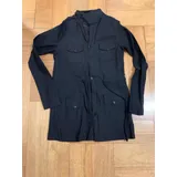 Blusa Preta Tipo Parca