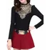 Blusa Princesa Social Linda Luxurs Renda Gold Manga Longa 