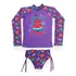 Blusa Proteção Uv 50 Com Biquíni Infantil E Juvenil Floral
