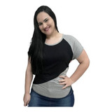 Blusa Raglan Plus Size