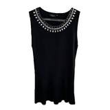 Blusa Regata Bordados Decote
