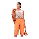 Blusa Regata Com Croche