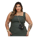 Blusa Regata Couro Corset