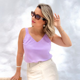 Blusa Regata Em Tecido