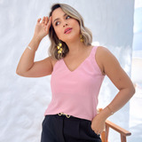 Blusa Regata Em Tecido