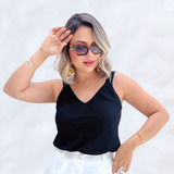 Blusa Regata Em Tecido