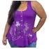 Blusa Regata Estampada Plus Size