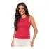 Blusa Regata Feminina Canelada Plus Size Básica Casual