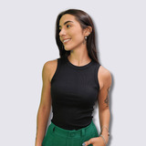 Blusa Regata Feminina Canelado