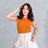 Blusa Regata Feminina Decote