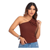 Blusa Regata Feminina Flor