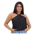 Blusa Regata Feminina Frente Única Gola Nó Básica Premium