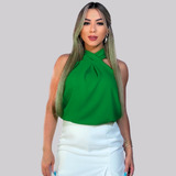 Blusa Regata Feminina Gola